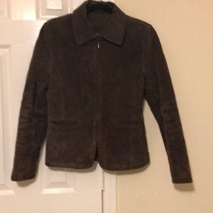 Brown leather jacket!